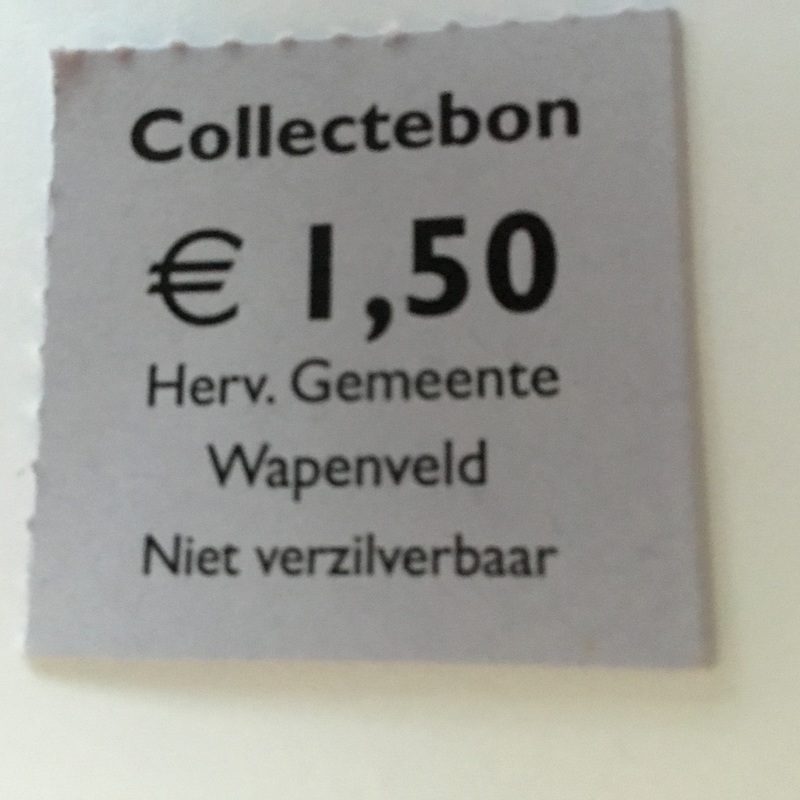 Collectebonnen € 1,50 (20 stuks € 30,00)