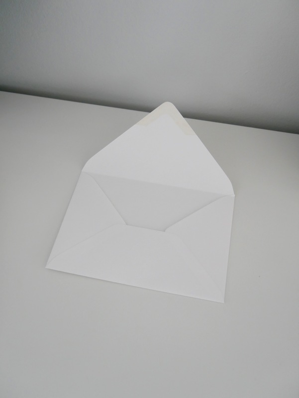 Envelop gebroken wit (set van 10 stuks)