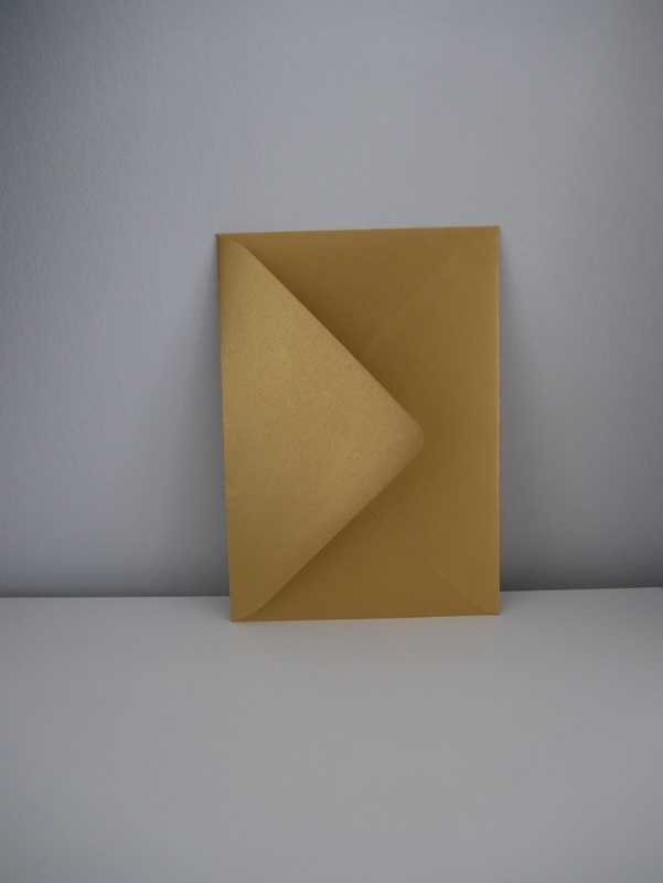 Envelop goud (set van 5 stuks)