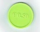 Collectemunten € 0,50 (groen)