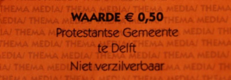 Collectebonnen € 0,50 (oranje)