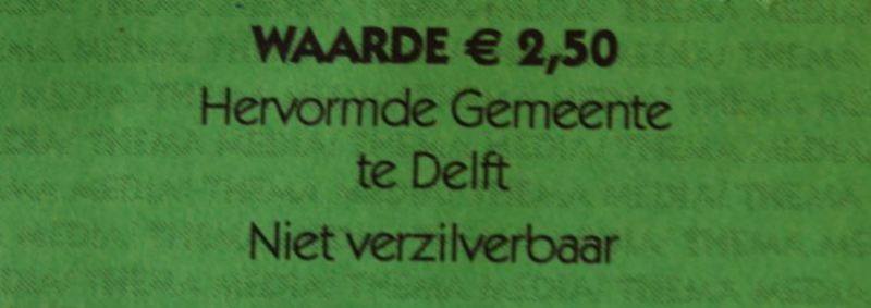 Collectebonnen € 2,50 (groen)