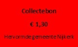 Collectebonnen € 1,30