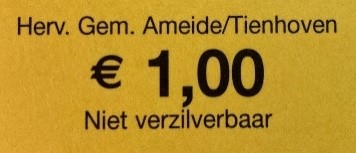 Collectebonnen € 1,00 