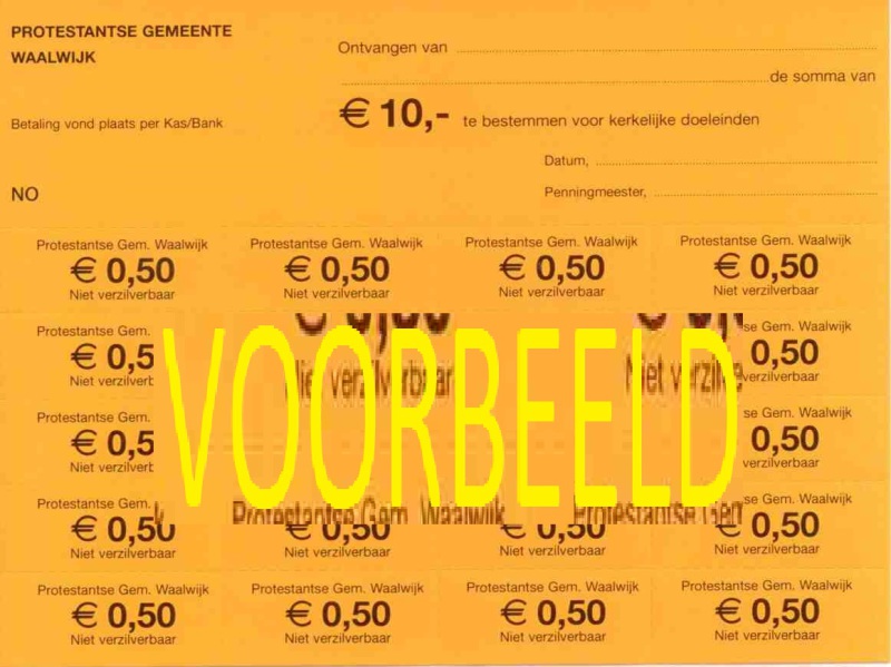 Collectebonnen € 0,50