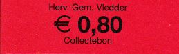Collectebonnen €0,80 (20 stuks)