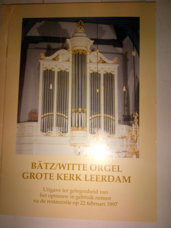 Boekje orgel Grote Kerk