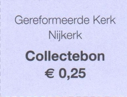 Collectebonnen € 0,25
